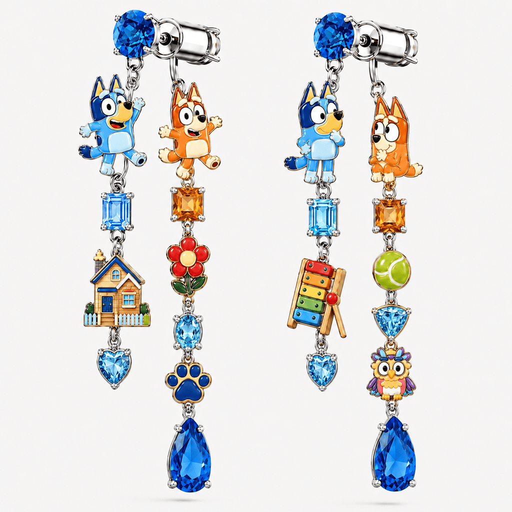 Premium BLU Dangle Earrings NTNA