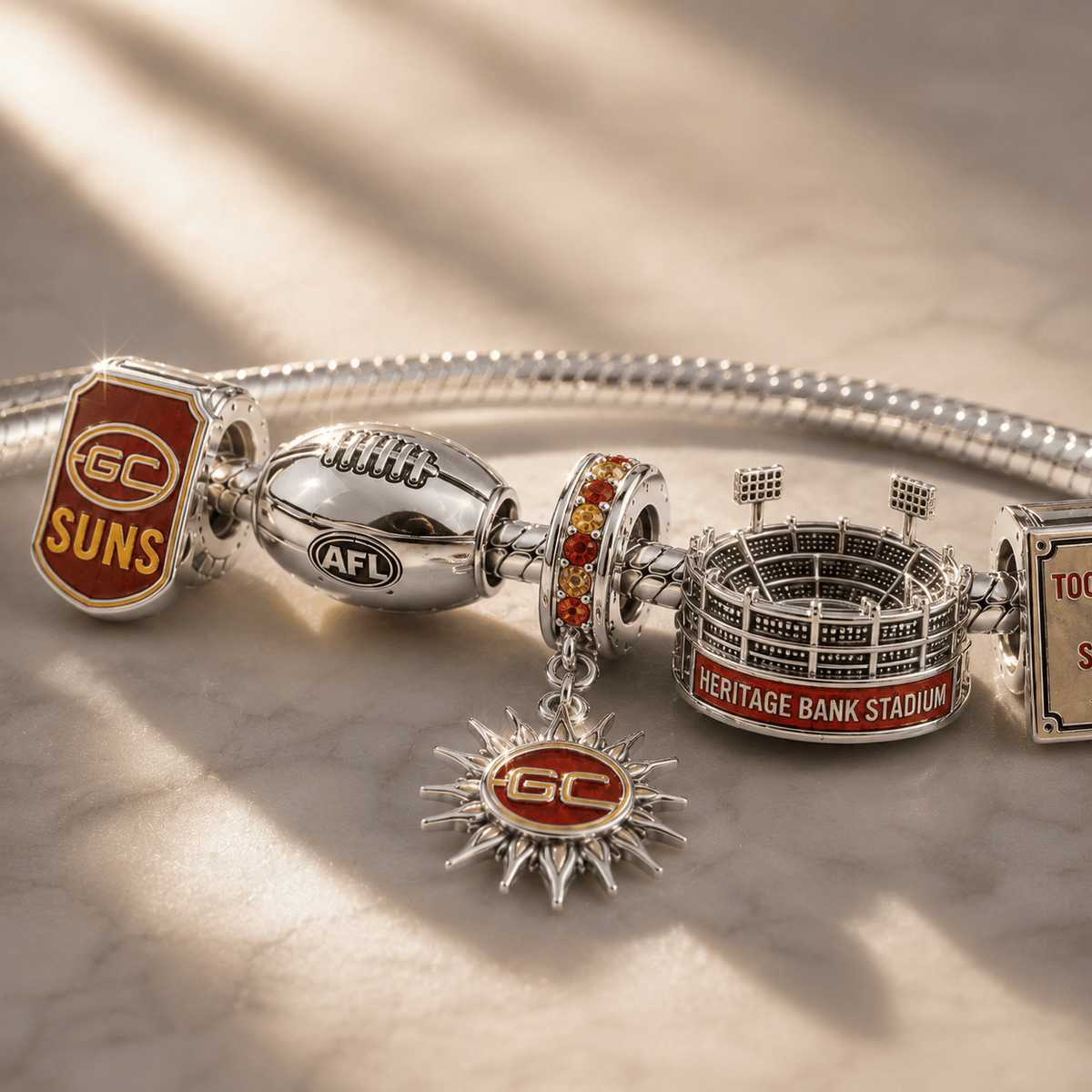 GCS Silver Charm Bracelet Set PNPA