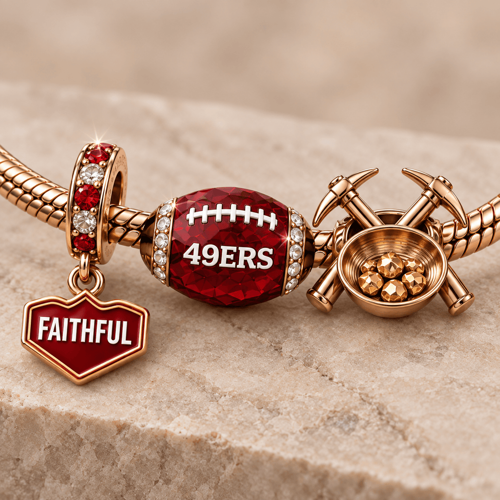 SF49 Rose Gold Charm Bracelet Set TMH