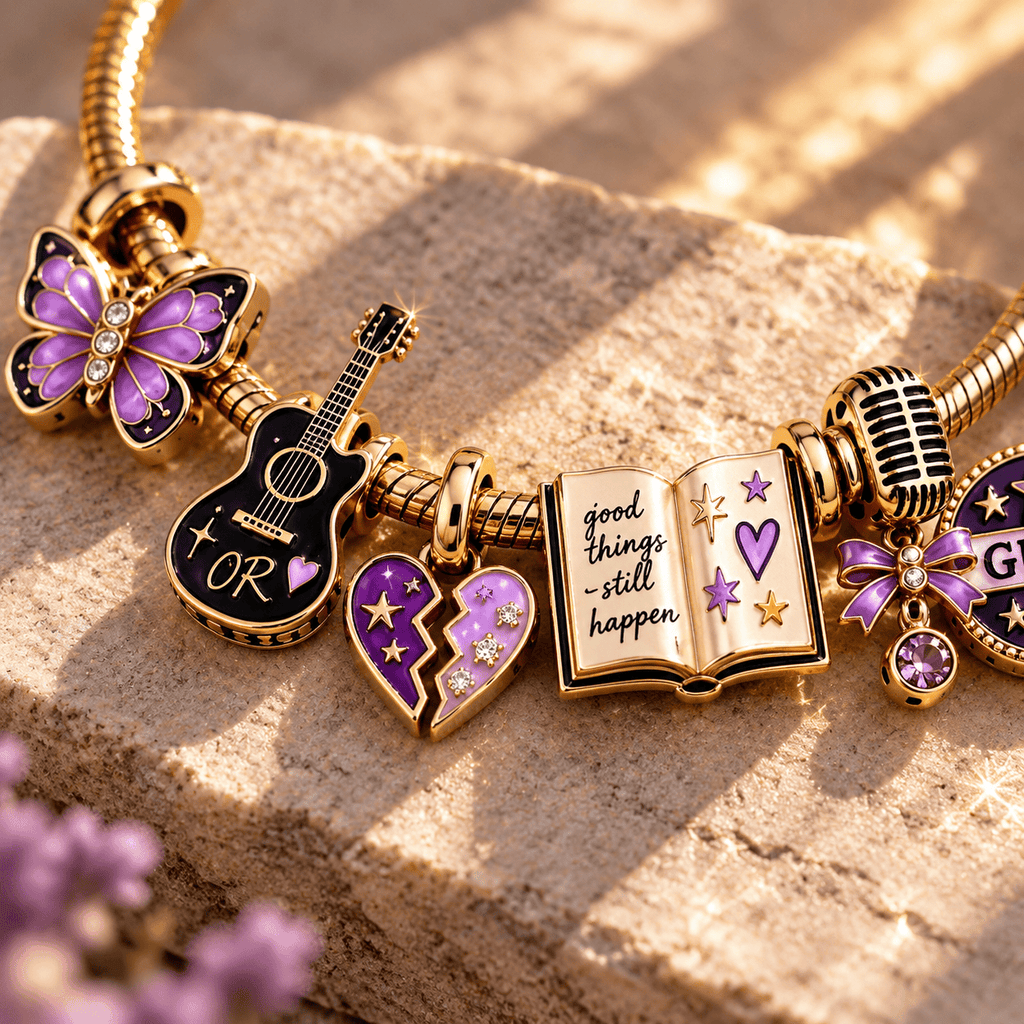OLR Gold Charm Bracelet Set TTN