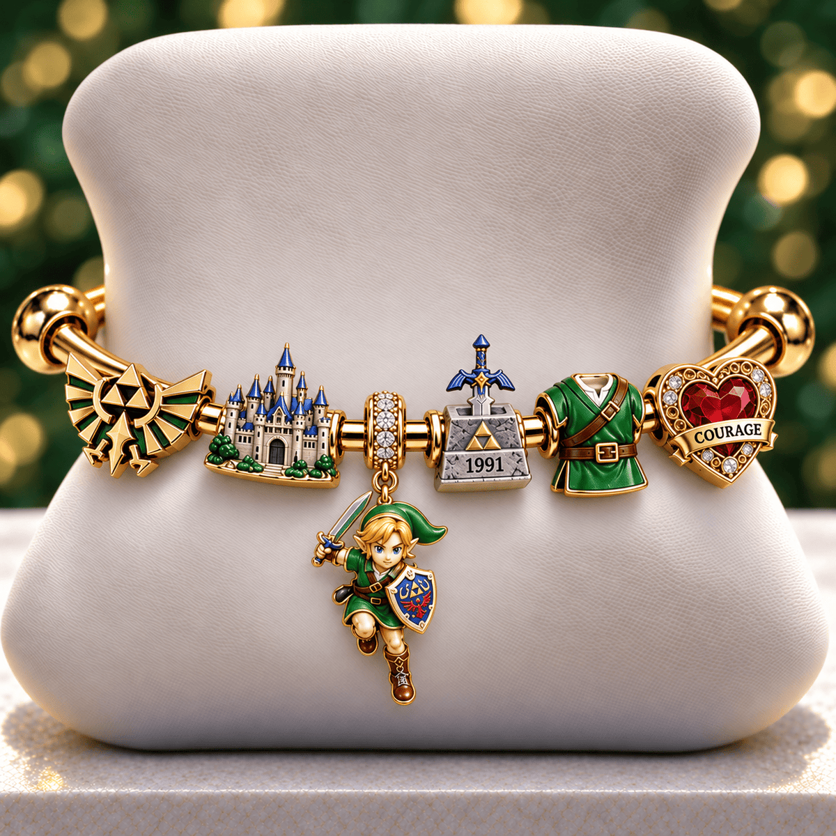 TWOZ Silver Charm Bracelet Set NTVA