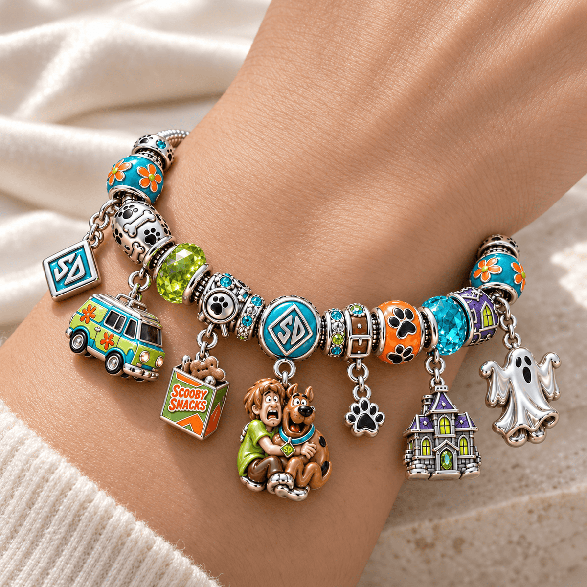 SCBD Silver Charm Bracelet Set NTTB